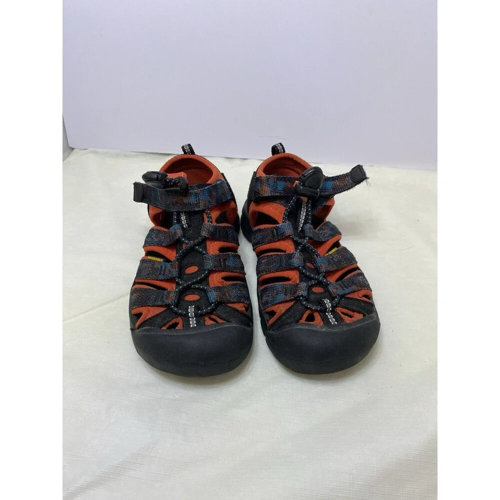 KEEN Newport H2 Waterproof Sandals Hiking Shoes Big Kid 12 Red Blue Black Camo